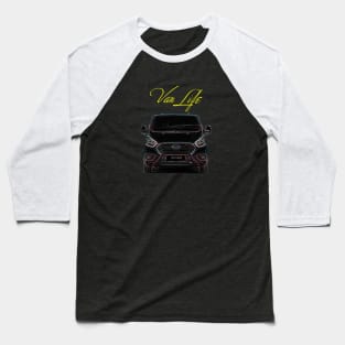 Van Life, Van Man Driver Front & Rear Baseball T-Shirt